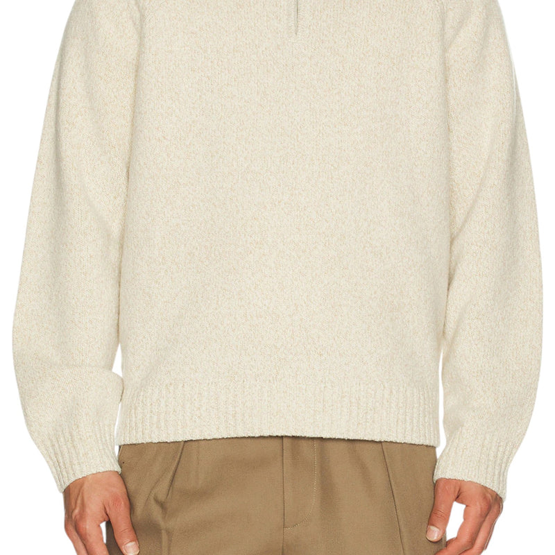 Theory Quarter-Zip Sweater in Wool-Blend Twist  P0981709