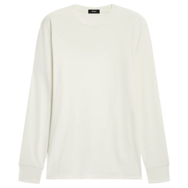 Theory Essential Long-Sleeve Tee in Anemone Modal Jersey