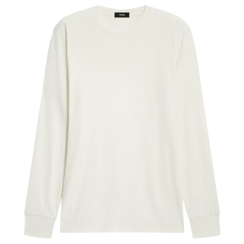 Theory Essential Long-Sleeve Tee in Anemone Modal Jersey