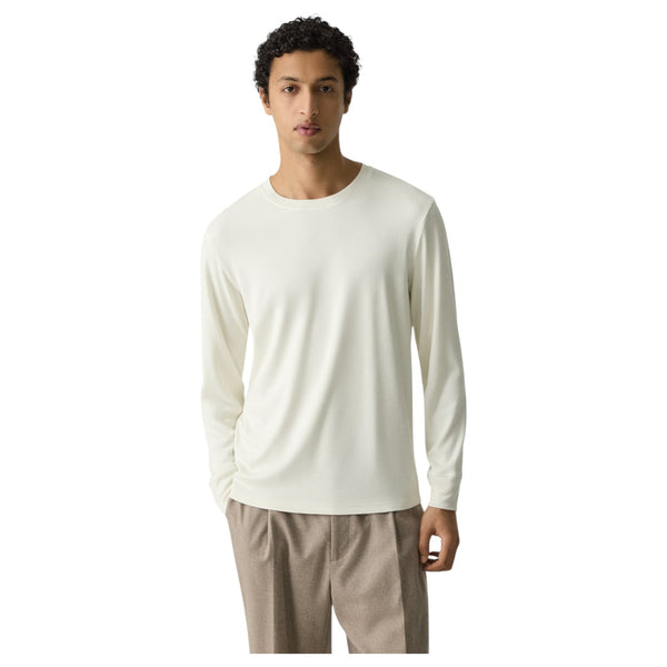 Theory Essential Long-Sleeve Tee in Anemone Modal Jersey