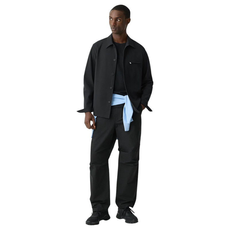Theory Overshirt in Precision Ponte  P0197516 001 Black