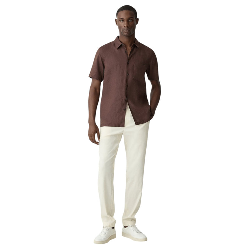 Theory Curtis Drawstring Pant in Good Linen In beige  P0373205 104