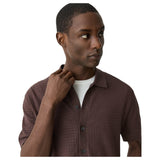 Theory Cairn Short-Sleeve Sweater in Cotton In Brown  P0384702 28Z