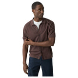 Theory Cairn Short-Sleeve Sweater in Cotton In Brown  P0384702 28Z