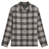 Theory Overshirt in Checked Double-Face Wool-Cashmere