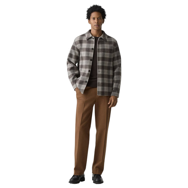 Theory Overshirt in Checked Double-Face Wool-Cashmere