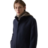 Theory Belvin Coat in Textured Wool-Blend Melton