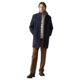 Theory Belvin Coat in Textured Wool-Blend Melton