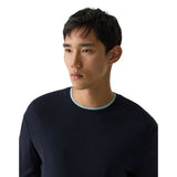 Theory Riland Crewneck Sweater in Light Bilen  Q0186701