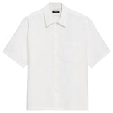 Theory Weekend Short-Sleeve Shirt in Waffled Cotton  Q0574502
