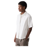 Theory Weekend Short-Sleeve Shirt in Waffled Cotton  Q0574502