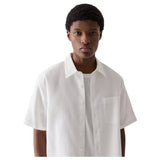 Theory Weekend Short-Sleeve Shirt in Waffled Cotton  Q0574502