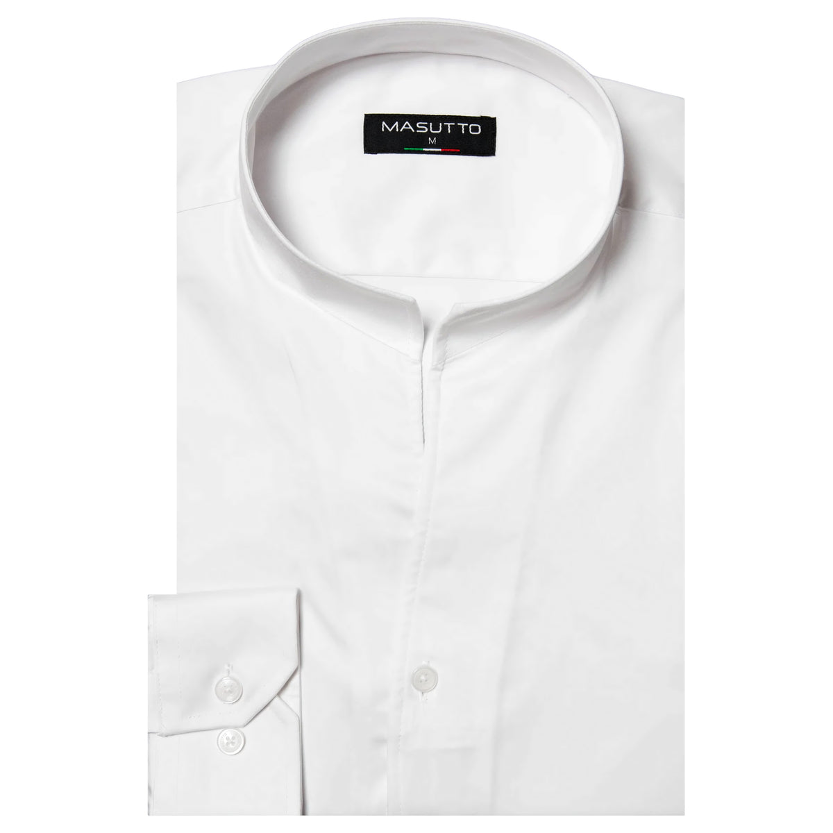 MASUTTO Tonali Men’s Long Sleeve Shirt with Tulip Collar