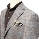Jack Victor Gray Check McAllen Loro Piana Alpaca Sport Jacket JVC14039