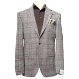 Jack Victor Gray Check McAllen Loro Piana Alpaca Sport Jacket JVC14039