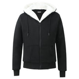 T.O Boy's Black Hoodie - Black Removable Fur HD-1B/W