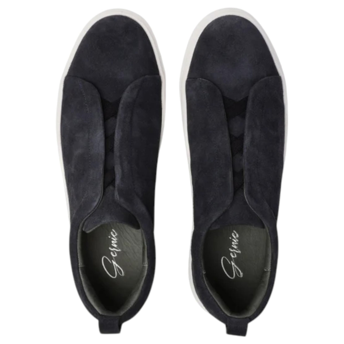 Gernie 33's Laceless Low Top Navy Suede 12704-NS