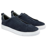 Gernie 33's Laceless Low Top Navy Suede 12704-NS