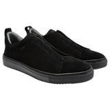 Gernie 33's Laceless Low Top Black Suede 12704-BS