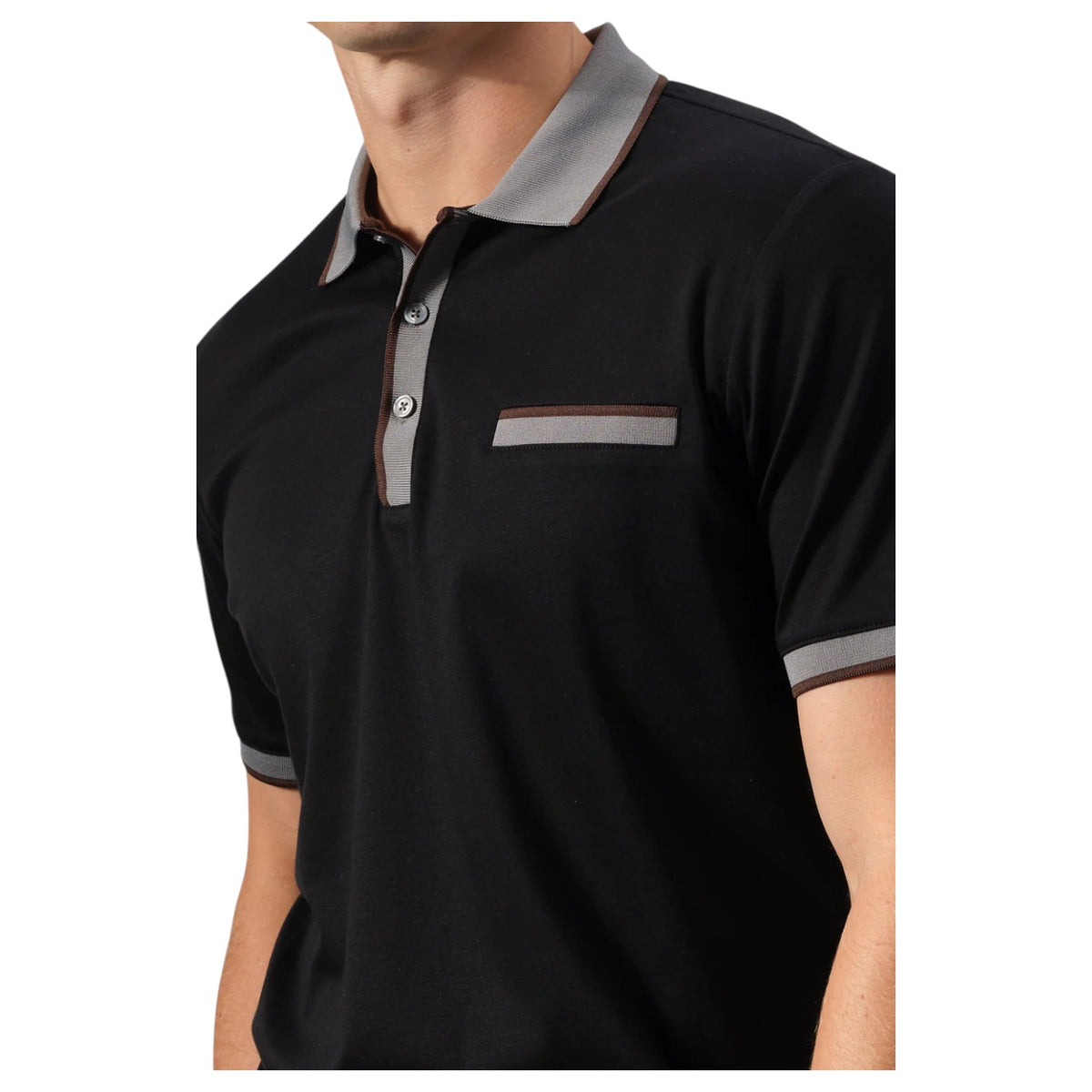 Garnet Seta-Touch Polo with Contrast Details – Style 2617012CC