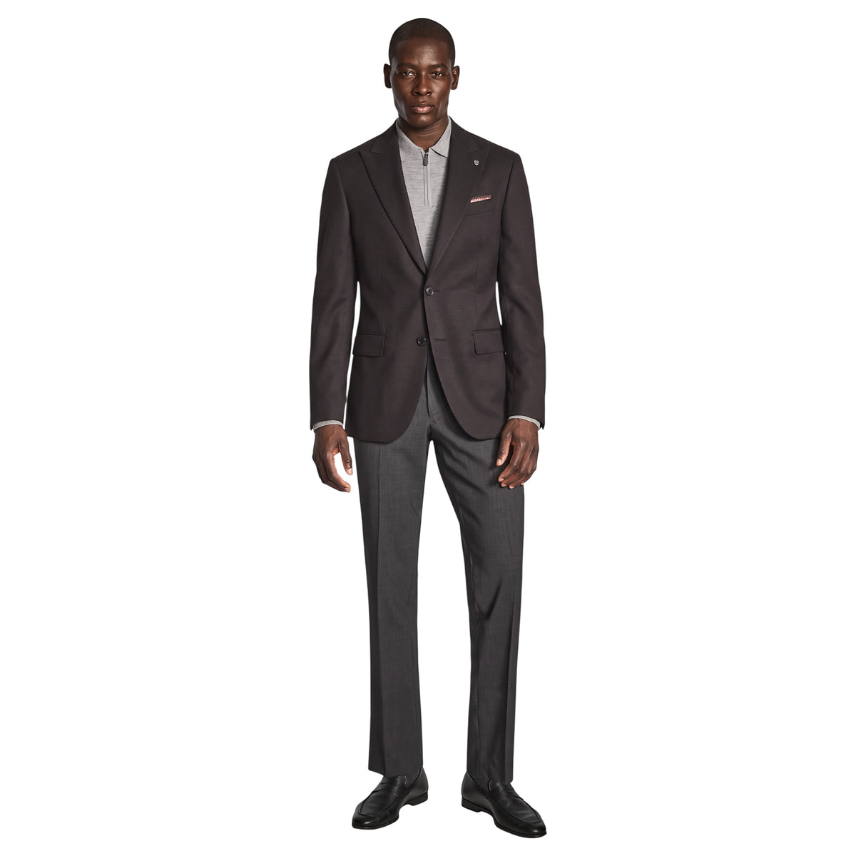 Jack Victor Harvey COMFORTWEAR Dark Chocolate Wool Blazer