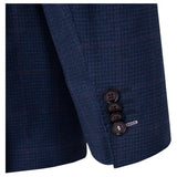 Giovanni Bresciani Navy Check 3PC Suit  GB-3P-501
