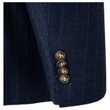 Giovanni Bresciani Navy Double Breasted Pinstripes GB-DB-502