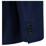 Giovanni Bresciani Navy Blue Herringbone  GB-503