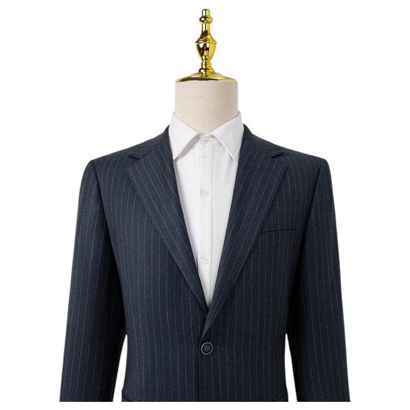 Bresciani Grey Pinstripe Suit Modern Fit  B-LX-757