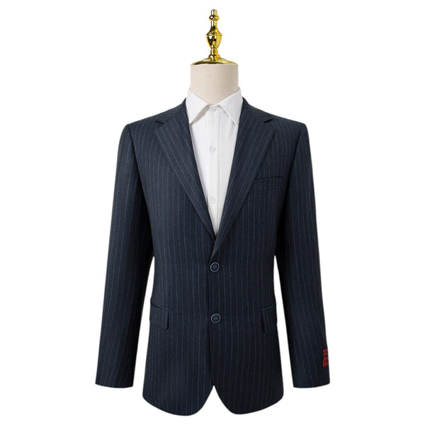 Bresciani Grey Pinstripe Suit Modern Fit  B-LX-757