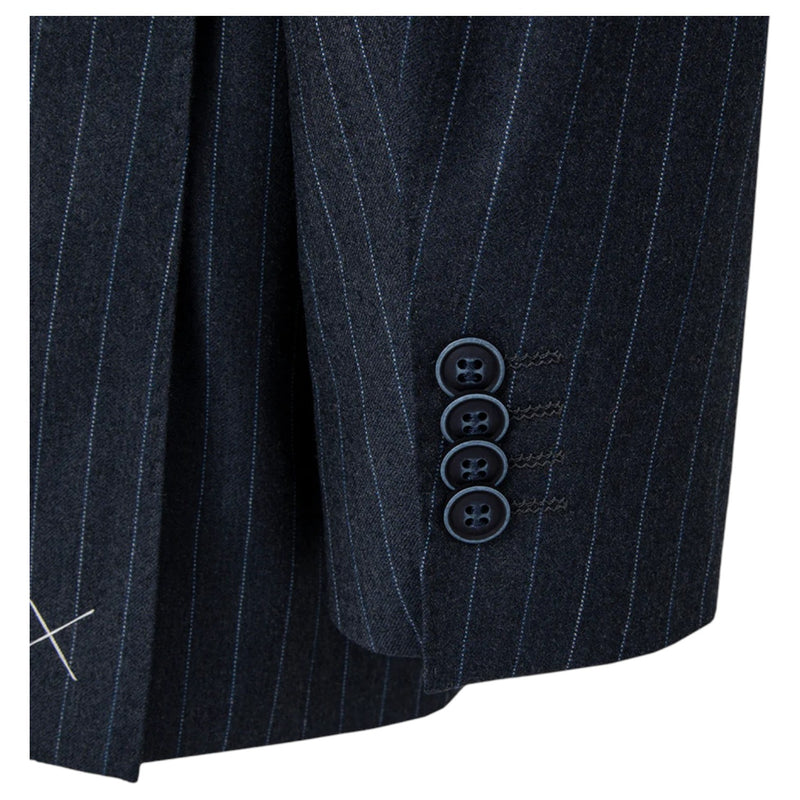 Bresciani Grey Pinstripe Suit Modern Fit  B-LX-757