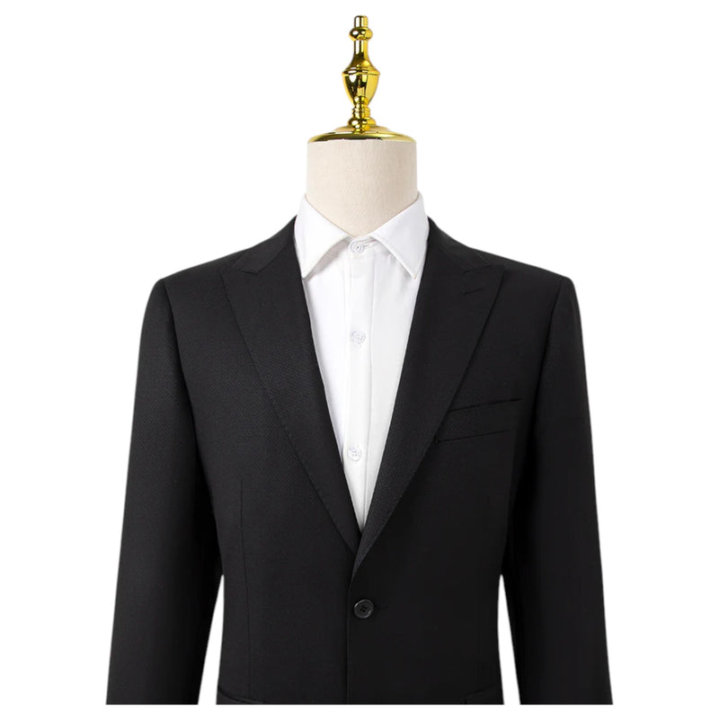 Bresciani Black on Black Design Suit Modern Fit  B-760