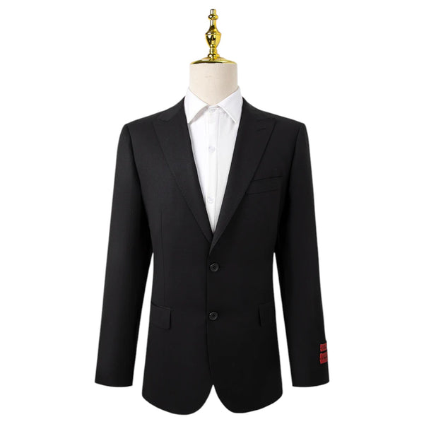 Bresciani Black on Black Design Suit Modern Fit  B-760