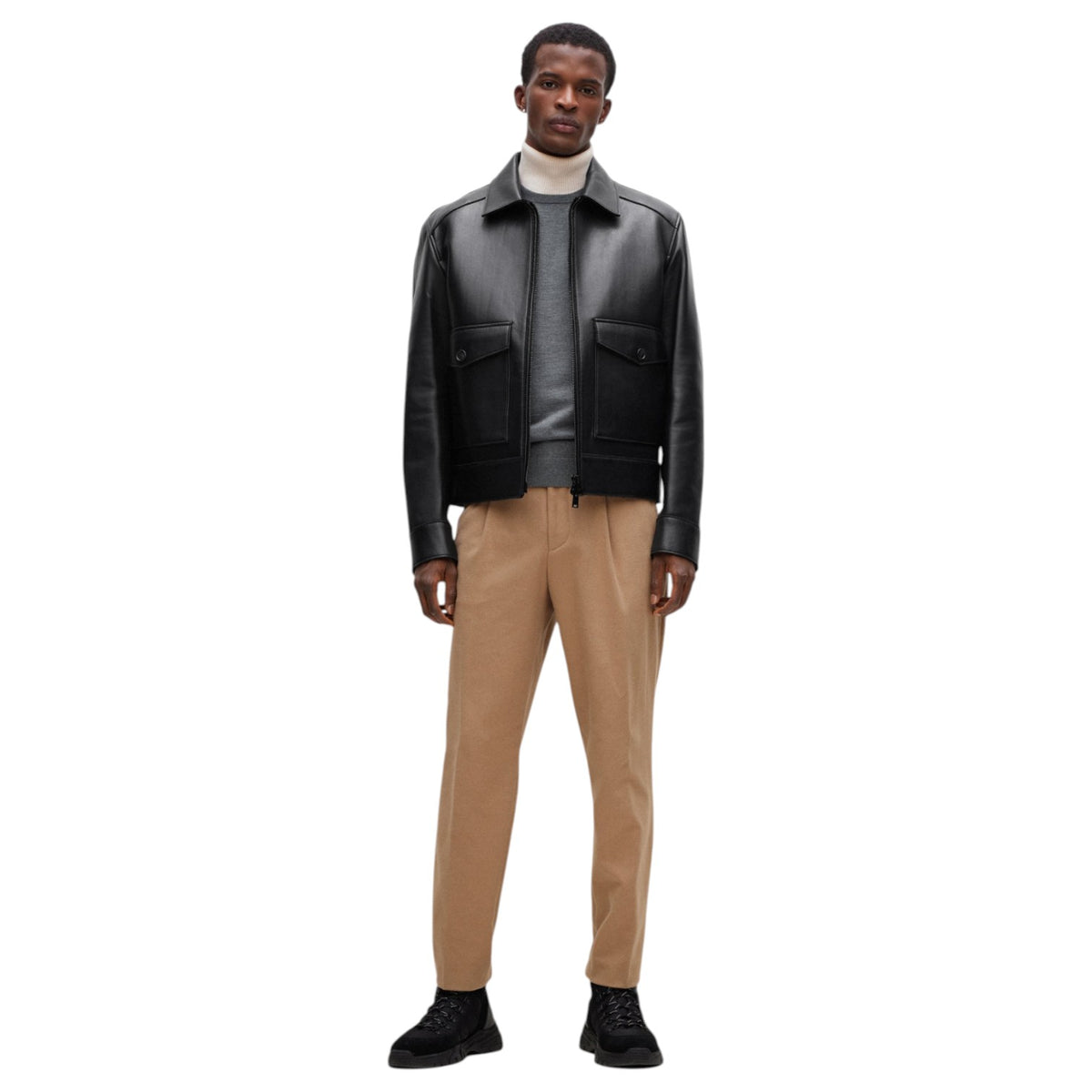 Boss Slim-Fit Sweater In Merino Wool With Crew Neckline 50468239