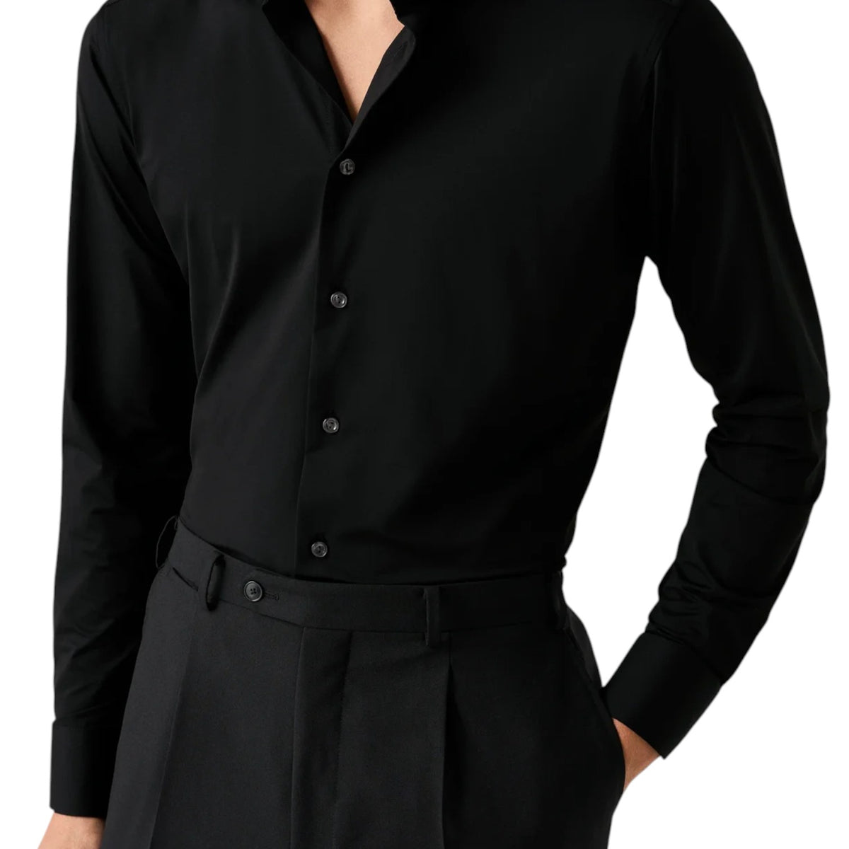 Eton Solid Four-Way Stretch Shirt 100004274/19