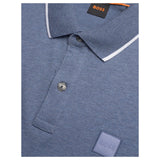 BOSS Men's Slim-Fit Short Sleeve Polo Shirts In Blue  50507699 485