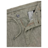 BOSS Casual Trousers In Linen In Dark Olive  50540480 302