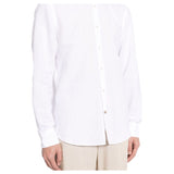 Boss Long Sleeve Linen/Cotton Shirt White  50513661-100