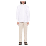 Boss Long Sleeve Linen/Cotton Shirt White  50513661-100