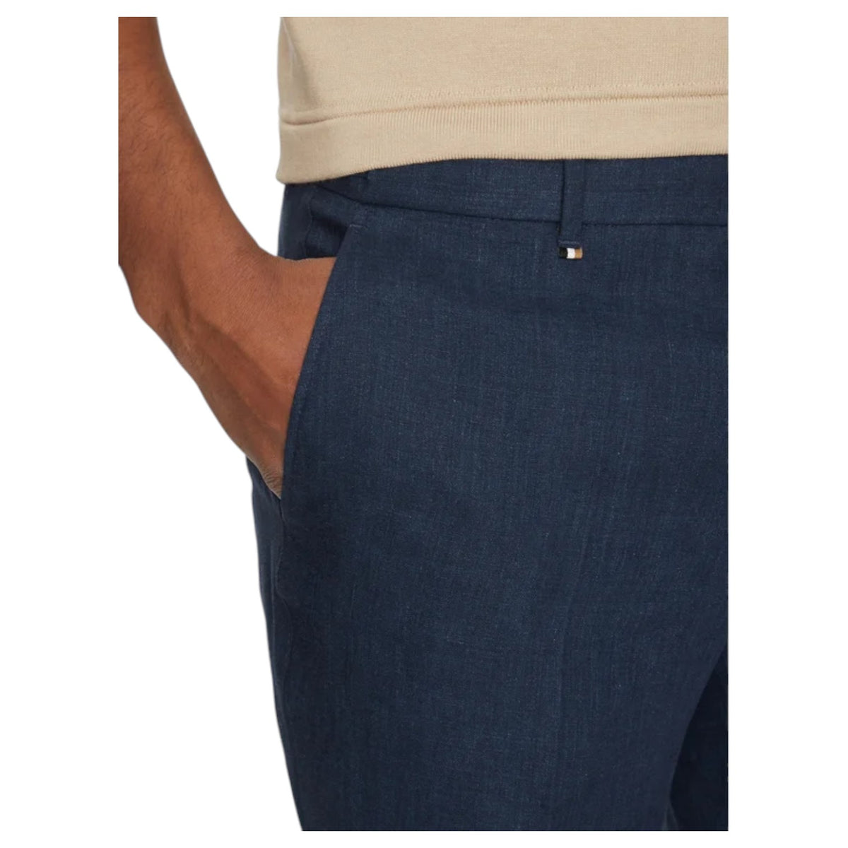 Boss Formal Trousers In Linen Canvas  50540518