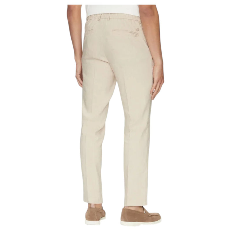 BOSS Casual Trousers In Linen In Light Baige  50540480