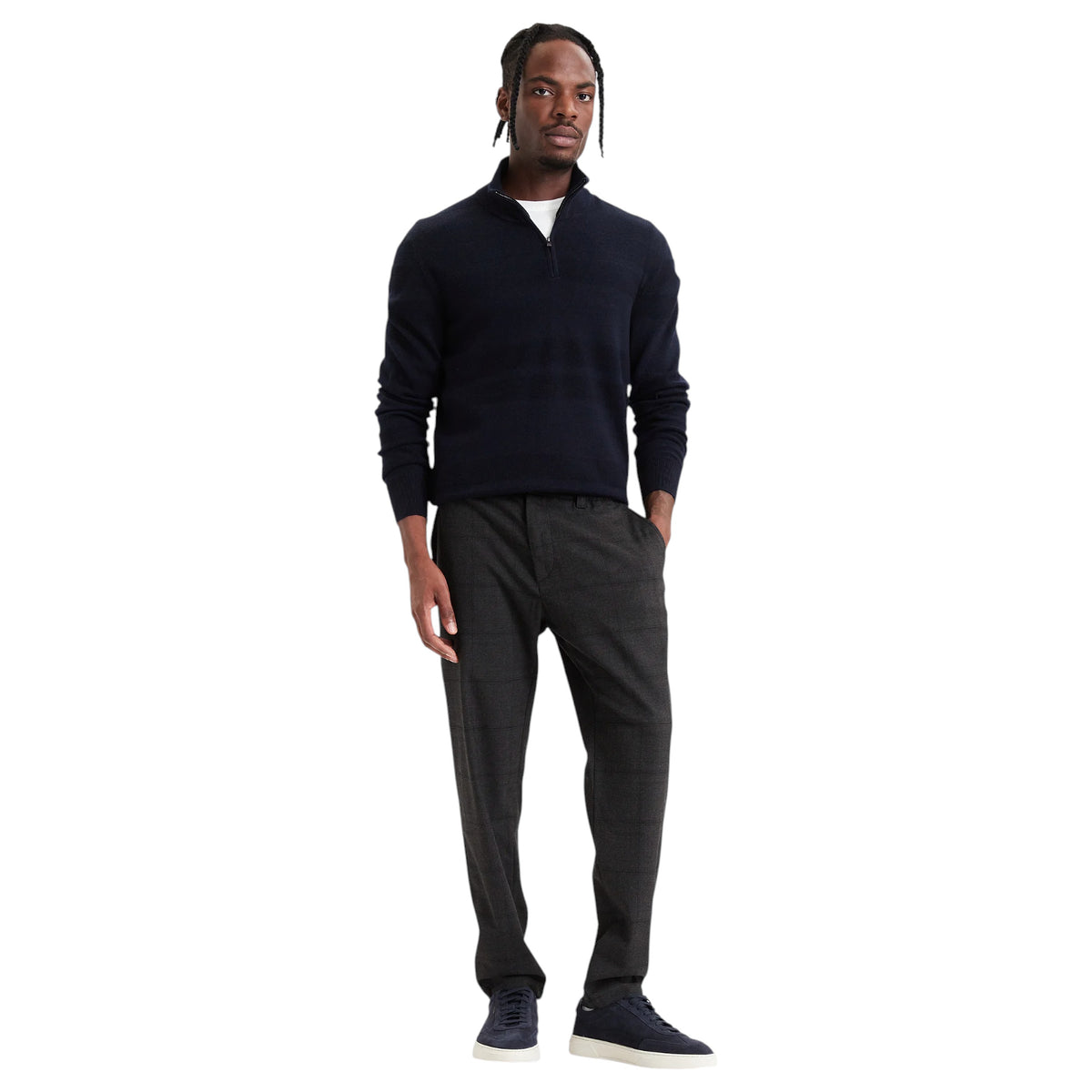 BOSS H-Fine Men’s Wool Quarter-Zip Sweater  50571269