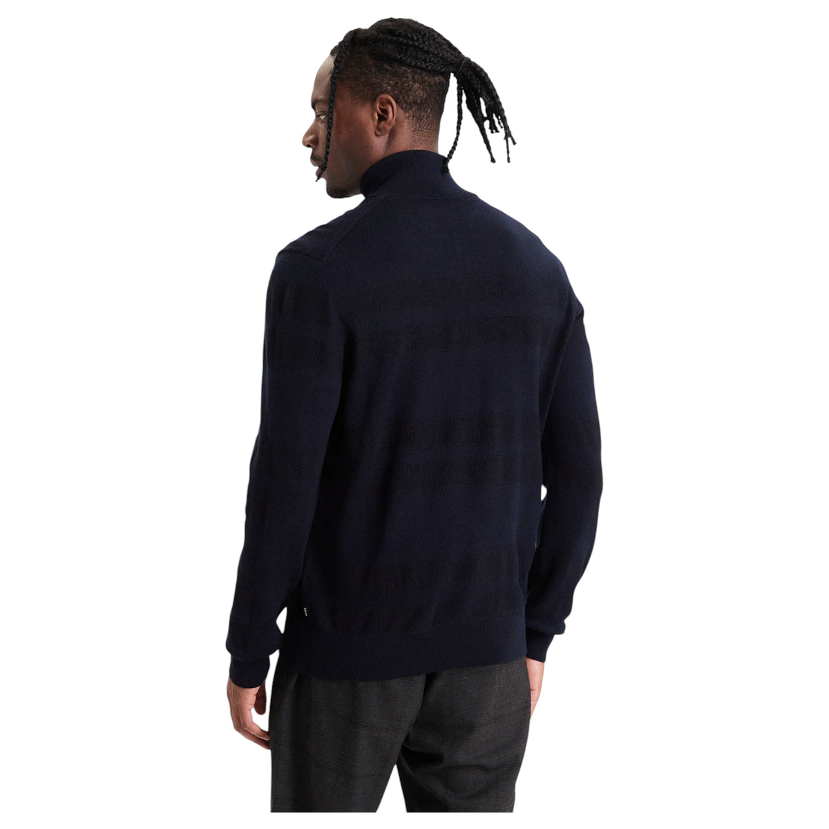 BOSS H-Fine Men’s Wool Quarter-Zip Sweater  50571269