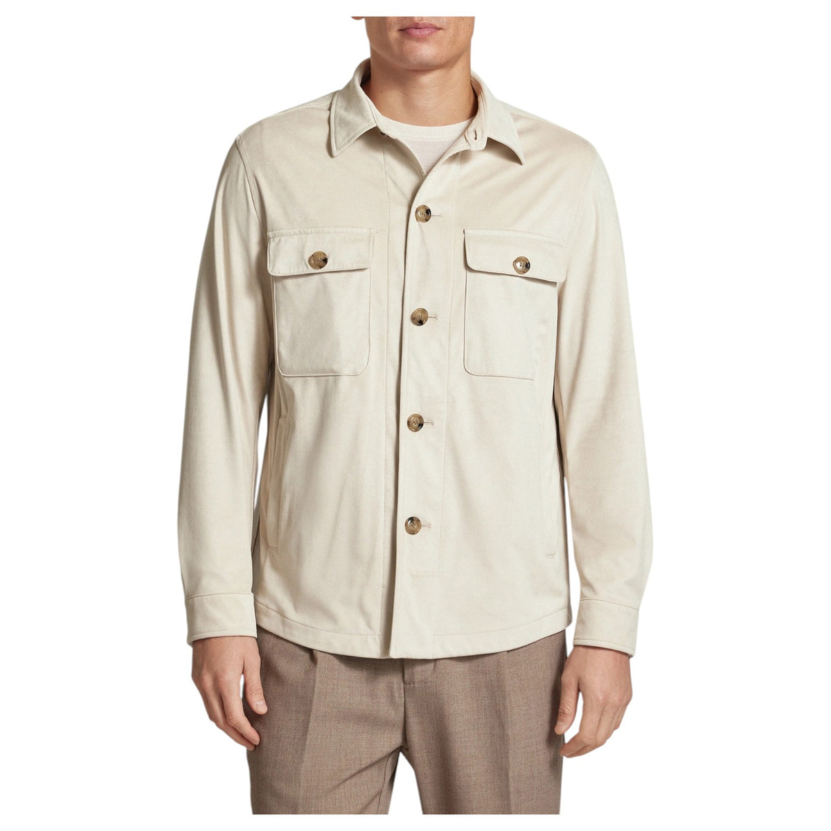 Boss Relaxed-Fit Overshirt In Super-Stretch Fabric  50535666-131