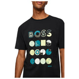 BOSS Tee 3 Logo Shirt in Black  50466926-001