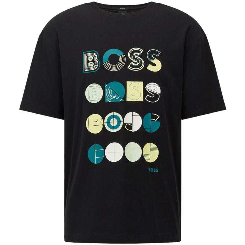 BOSS Tee 3 Logo Shirt in Black  50466926-001