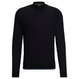 BOSS Mock-Neck Sweater - Dark Blue  50506011 404