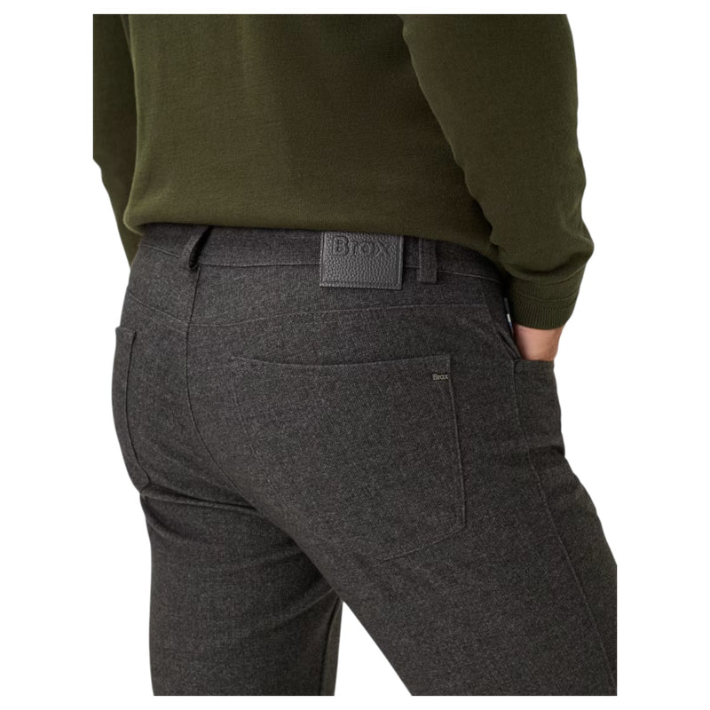 Brax Style Chuck Hi-Flex Plaid Grey Pants 87-5028/05