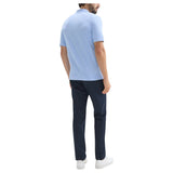 Theory Goris Grid Light Performance Polo In Blue  P0186707 Blue