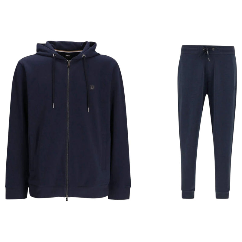 Boss Jersey Fabric Tracksuit In Navy 50520303